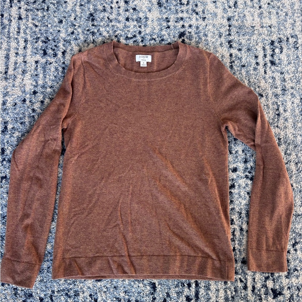 J.Crew “Teddie’ Chestnut Long Sleeve Sweater